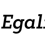 Egalite DemiBold Italic