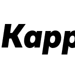 Kappa Display Black Italic