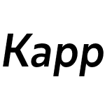 Kappa Text Bold Italic