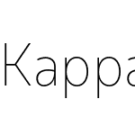 Kappa Text Thin