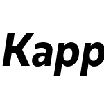 Kappa Text ExtraBold Italic