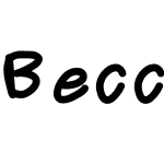 BeccaHawkinsSuperCuteFont