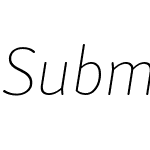 SubmarinerR24W00-ThinItalic