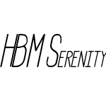 HBM Serenity Italic