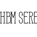 HBM Serenity Serif Title