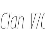 ClanW01-CondThinItalic