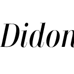 Didonesque Lite Display Italic