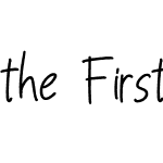 the First