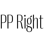 PP Right Gothic Narrow Variable