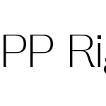 PP Right Gothic Wide Variable