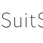 Suit Sans Pro UltLt