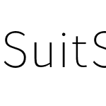 Suit Sans Pro ExtLt