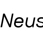 NeusaNextW10-WideItalic