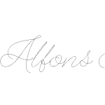 Alfons Script Thin