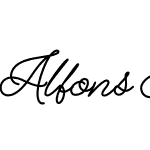 Alfons Script Medium
