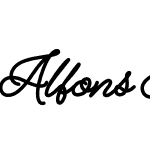 Alfons Script Black