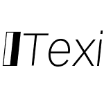 TexicaliAltX-ExtraLightItalic