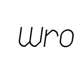 Wrongo4F-Italic