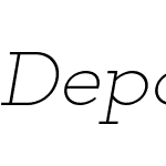 DepositW00-ExtraLightItalic