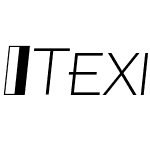 TexicaliAltS-ExtraLightItalic