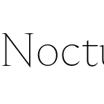 Nocturne Serif Thin