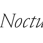 Nocturne Serif ExtraLight