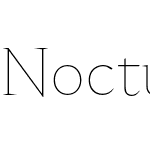 Nocturne Serif ExtraThin