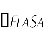 ElaSansXeLightCapsItalic