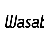 Wasabi-MediumItalic