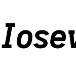 Iosevka Term Slab Bold Oblique