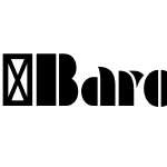 BaroNarrow-BlackCondensed