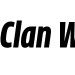 ClanW01-CondBlackItalic