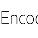 Encode Sans ExtraLight