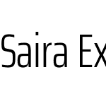 Saira ExtraCondensed Light