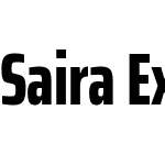 Saira ExtraCondensed ExtraBold