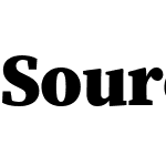 Source Serif Pro Black