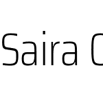 Saira Condensed ExtraLight