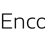 Encode Sans Expanded Light