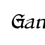 GansAntiguaManuscritoItalic