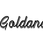 Goldana Script Shadow