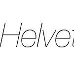 Helvetica Neue-Ultra Light