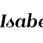 IsabelW00-Bold-Italic