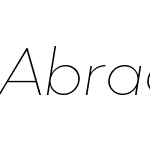 Abrade Thin Italic