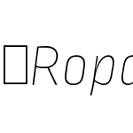 RopaSansPTT-ThinItalic