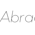 Abrade Extra Thin Italic