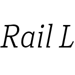 Rail Light Italic