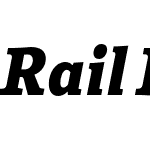 Rail Black Italic