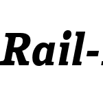 Rail-ExtraBoldItalic