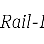 Rail-LightItalic