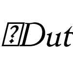 DutchMediaeval-Italic